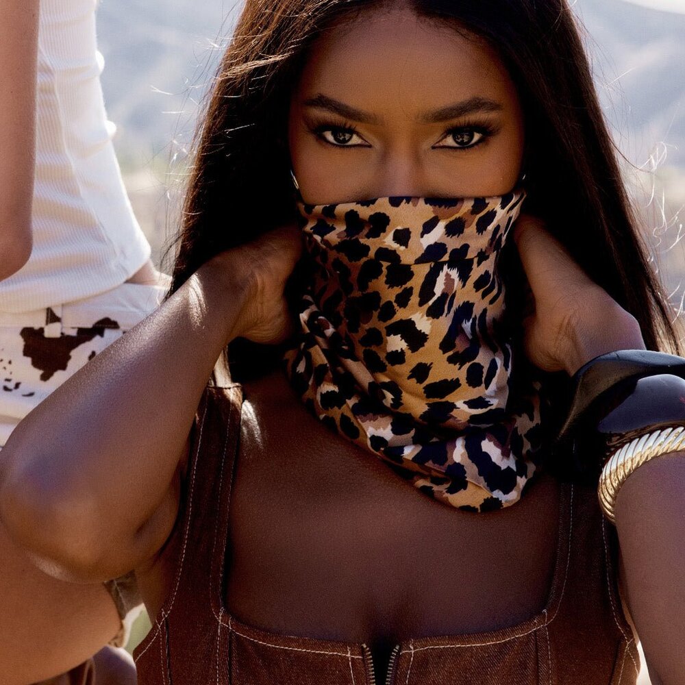 12th Tribe Trixie Leopard Scarf Size O/SO/S